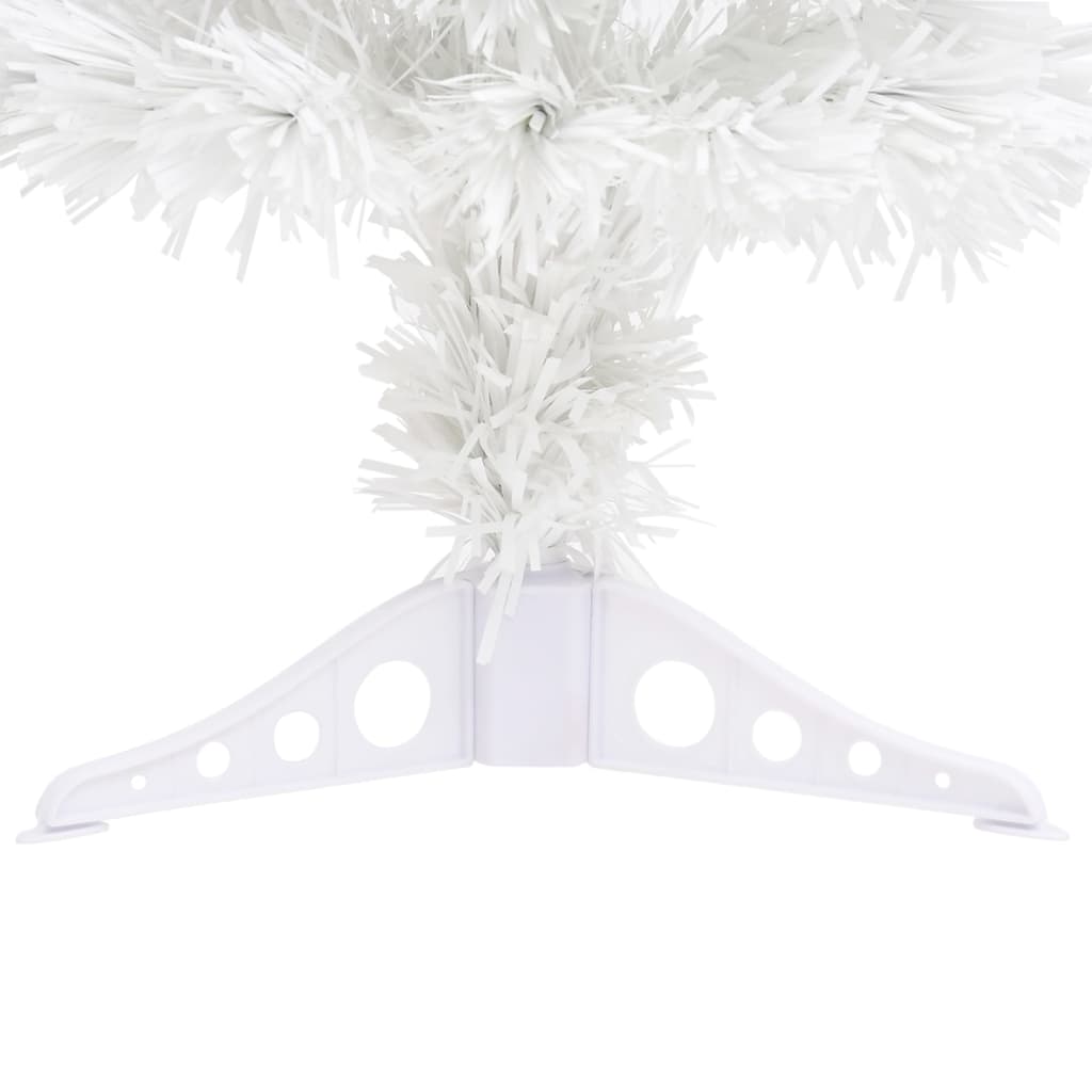 vidaXL Artificial Christmas Tree | White | PVC | Small | Decorative Inlays