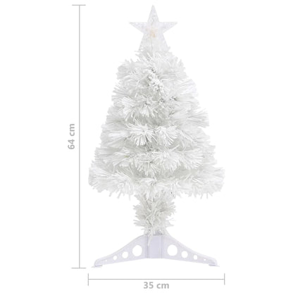 vidaXL Artificial Christmas Tree | White | PVC | Small | Decorative Inlays