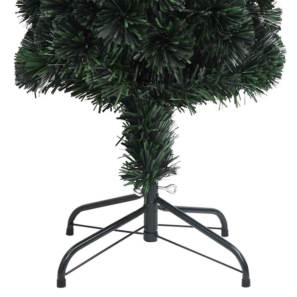 vidaXL Artificial Slim Christmas Tree with Stand 210 cm Fibre Optic
