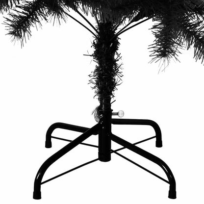 vidaXL Artificial Christmas Tree | Black | PVC, Steel | 120 cm Height