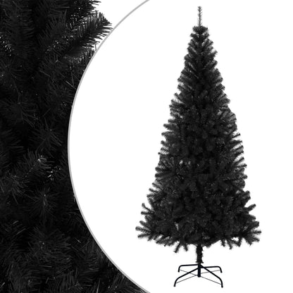vidaXL Artificial Christmas Tree | Black | PVC, steel | Large | Durable