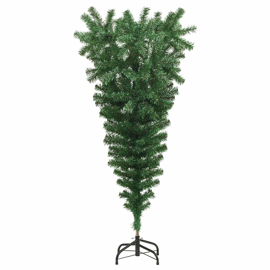 vidaXL Christmas trees PVC, Steel Green