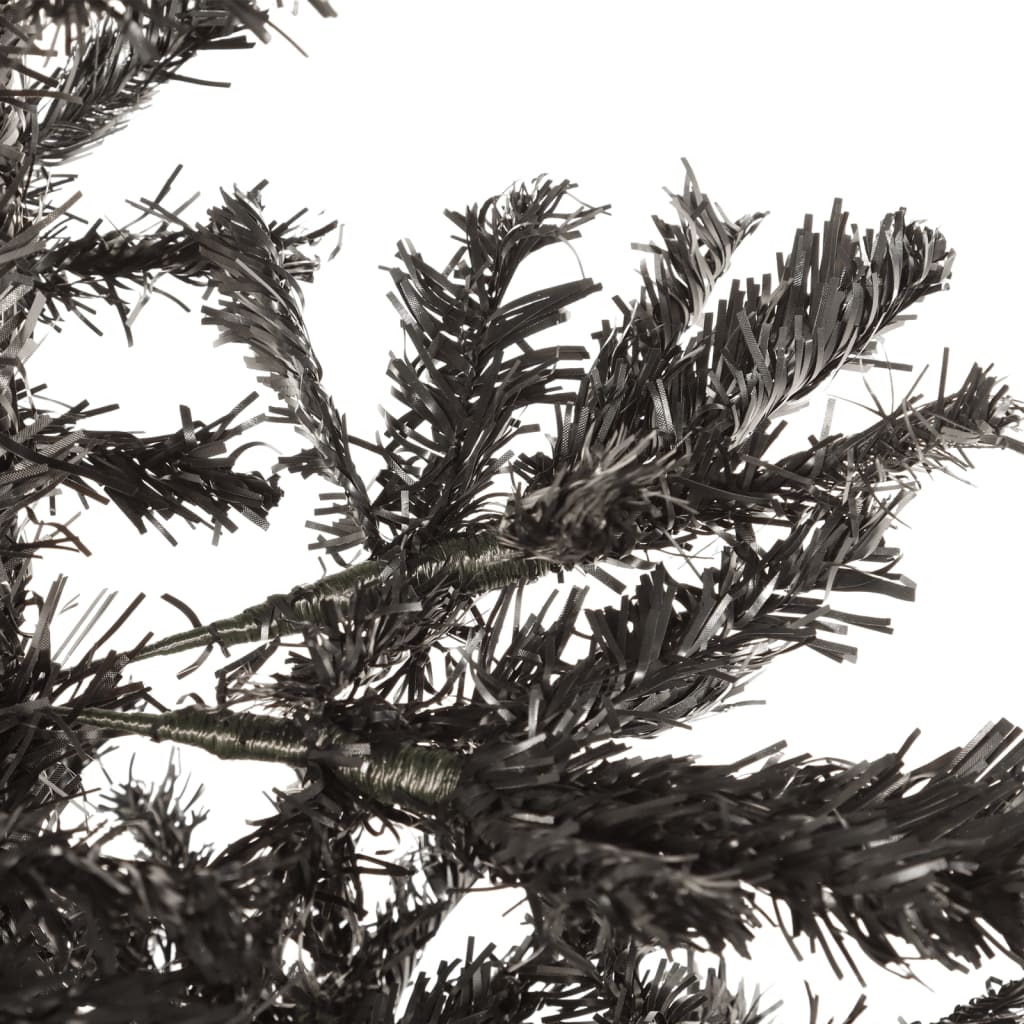 vidaXL Christmas Tree | Black | PVC, steel | 240 cm | Christmas Tree
