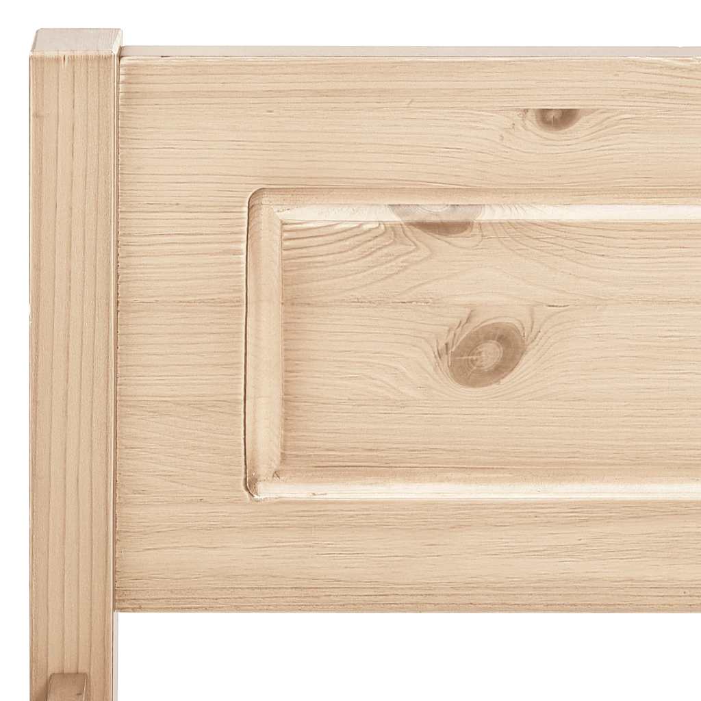 vidaXL Bed Frame | Pine | Solid pinewood, plywood | Double | Bed Frame