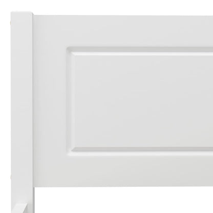 vidaXL Bed Frame without Mattress Solid Pinewood White 200x200 cm