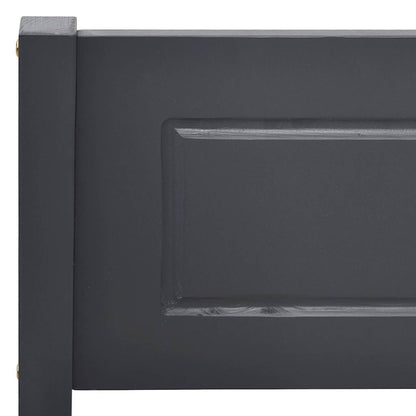 vidaXL Bed Frame | Grey | Solid pinewood, plywood | Double | Durable | Bed Frame