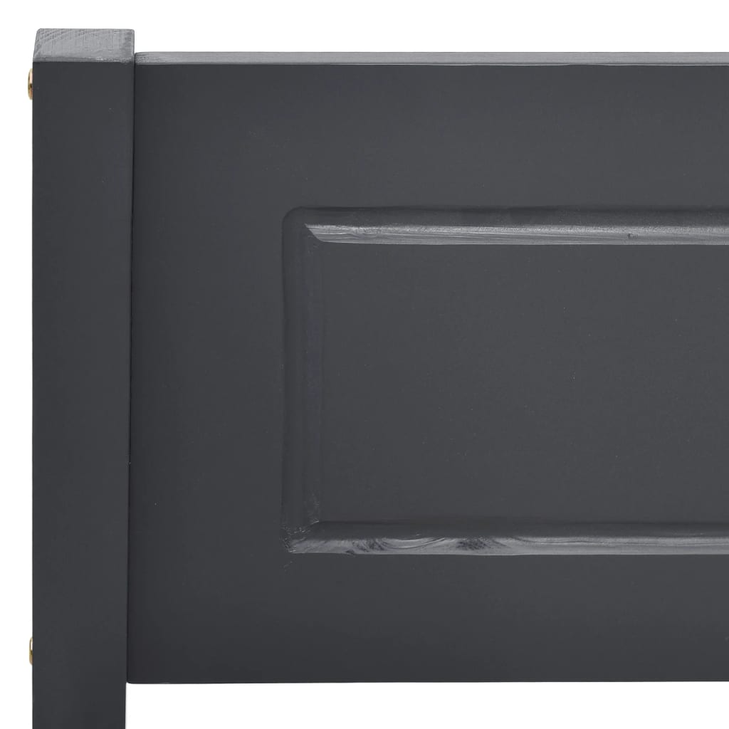 vidaXL Bed Frame without Mattress Solid Pinewood Grey 200x200 cm