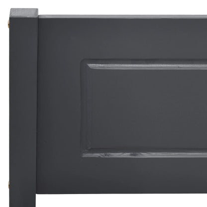 vidaXL Bed Frame without Mattress Solid Pinewood Grey 200x200 cm