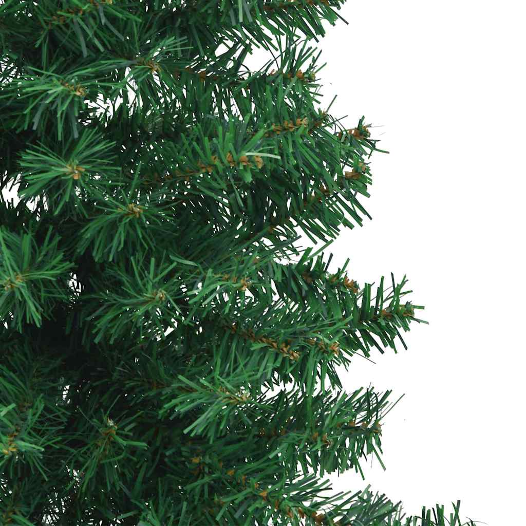 329163 vidaXL Corner Artificial Christmas Tree Green 150 cm PVC