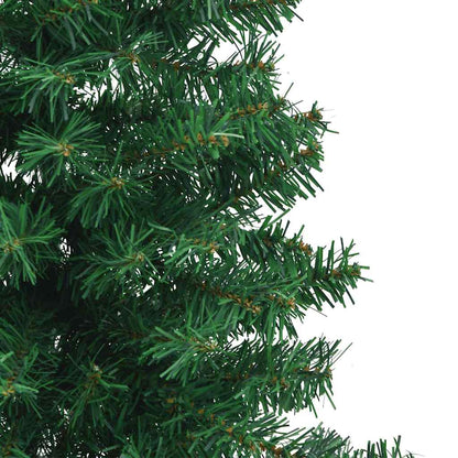 329163 vidaXL Corner Artificial Christmas Tree Green 150 cm PVC