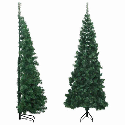 329164 vidaXL Corner Artificial Christmas Tree Green 180 cm PVC