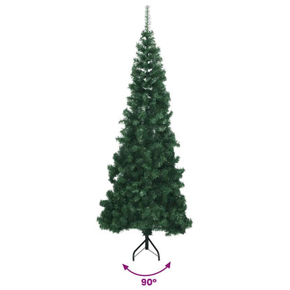 329164 vidaXL Corner Artificial Christmas Tree Green 180 cm PVC