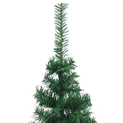 329164 vidaXL Corner Artificial Christmas Tree Green 180 cm PVC