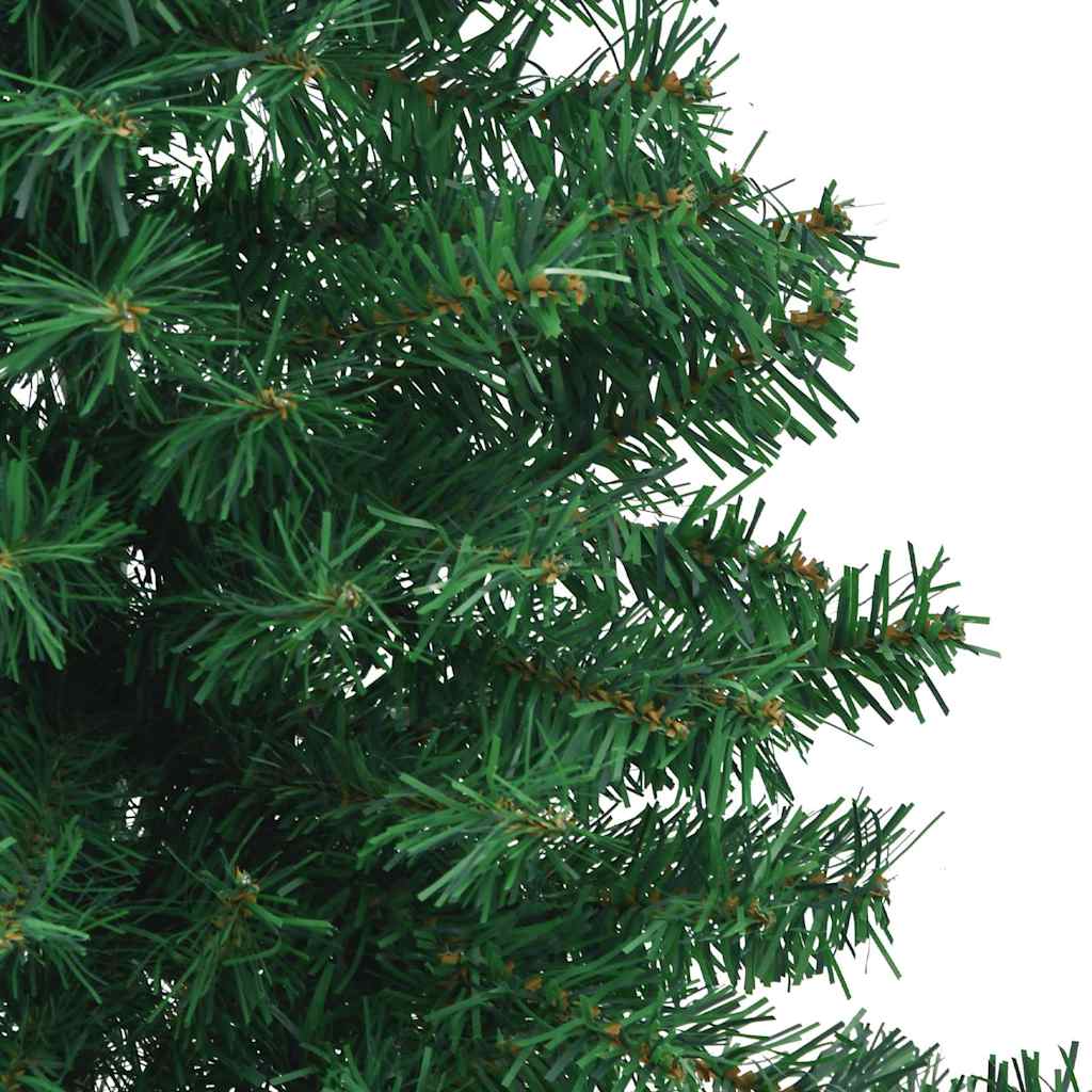 329164 vidaXL Corner Artificial Christmas Tree Green 180 cm PVC