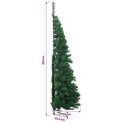 vidaXL Artificial Christmas trees PVC, Steel Green