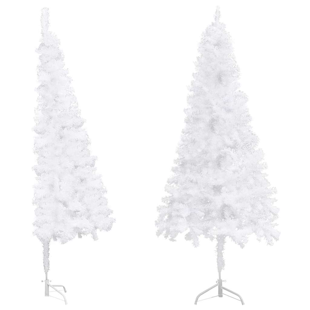 vidaXL Artificial Christmas trees PVC and Steel White