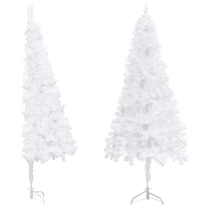vidaXL Artificial Christmas trees PVC and Steel White