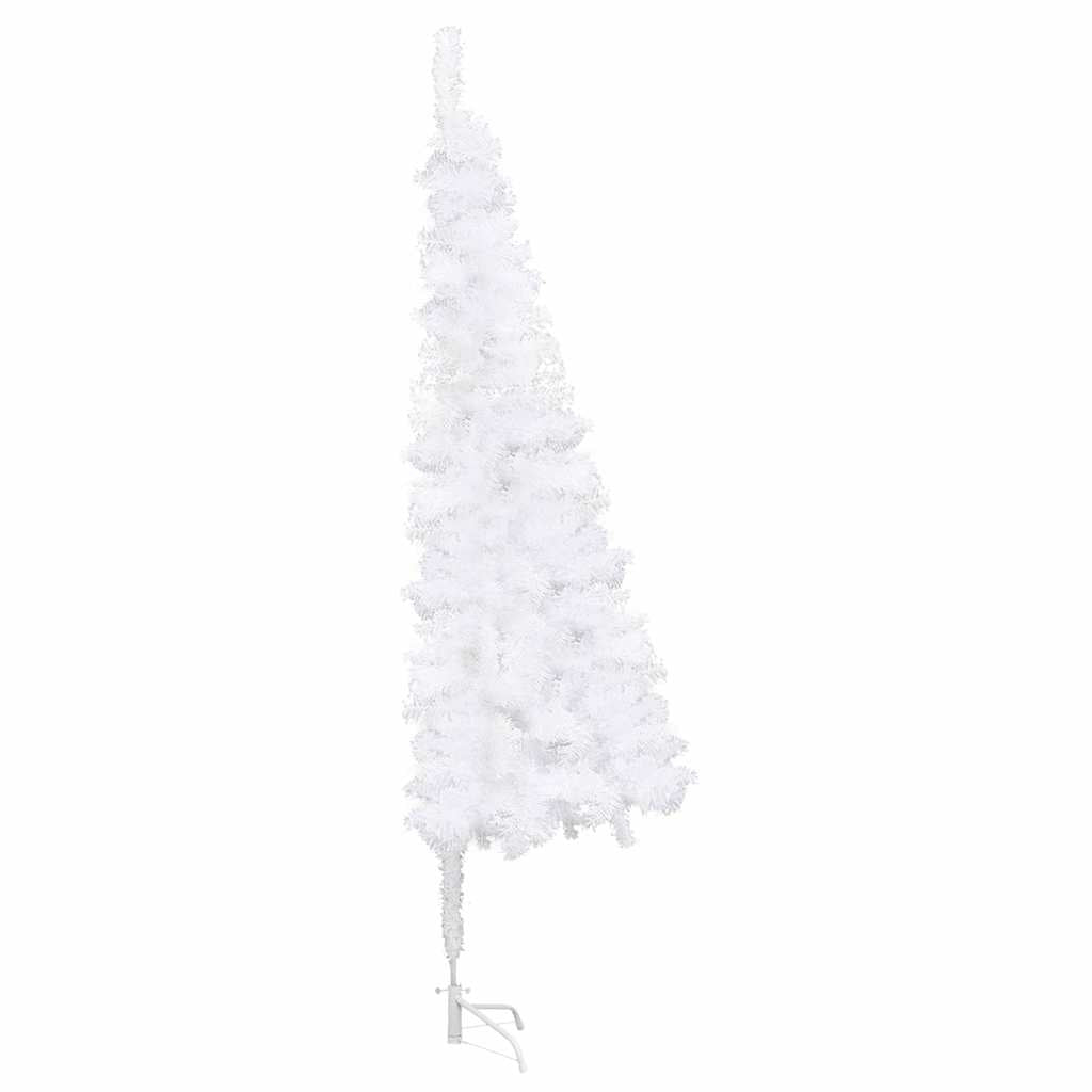 vidaXL Artificial Christmas trees PVC, Steel White