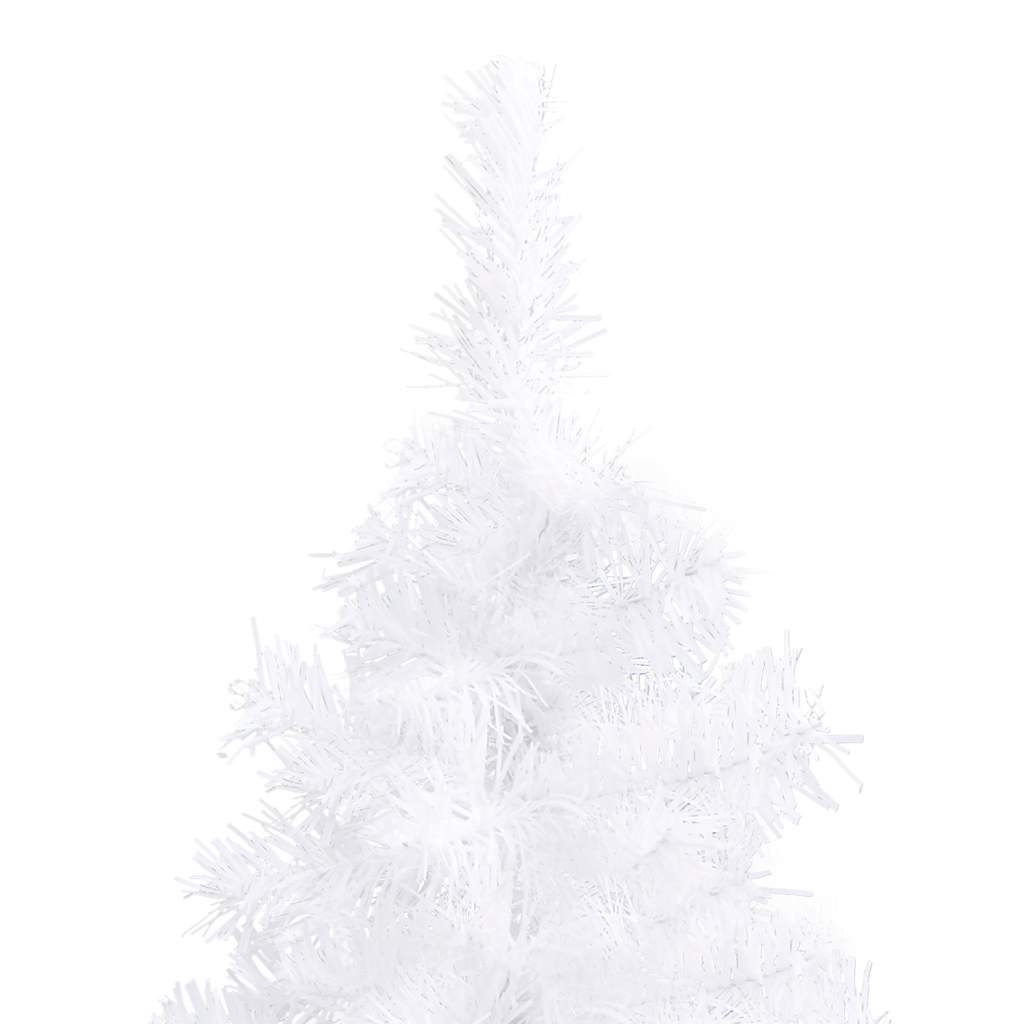 vidaXL Artificial Christmas trees PVC, Steel White