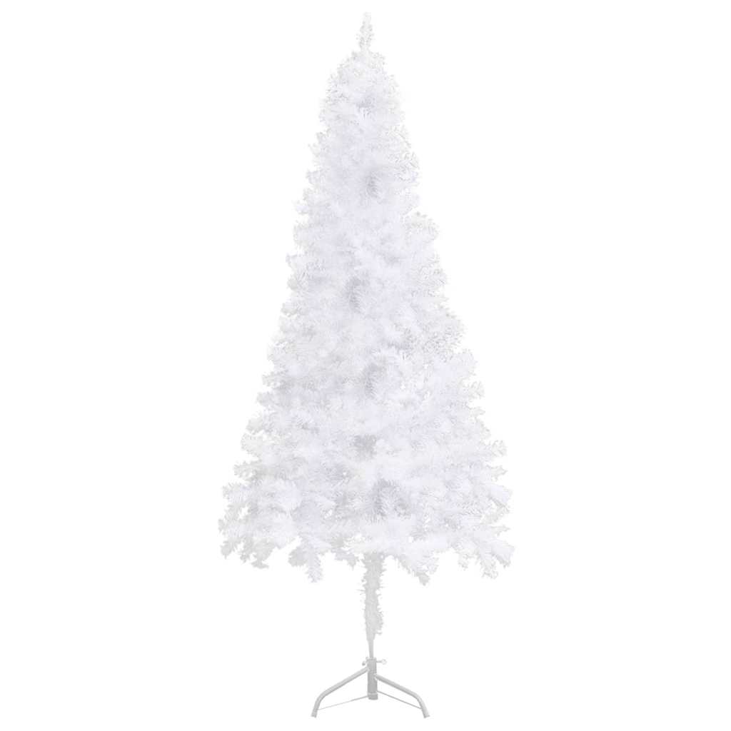 vidaXL Artificial Christmas trees PVC, Steel White