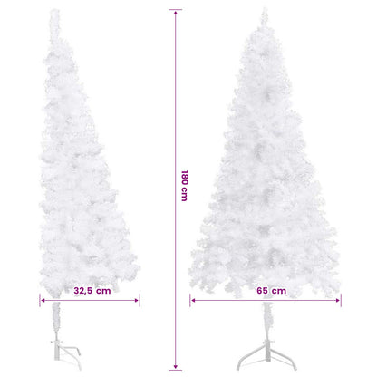 vidaXL Artificial Christmas trees PVC, Steel White