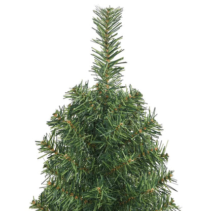 vidaXL Artificial Christmas Tree | Green | PVC, steel | Slim