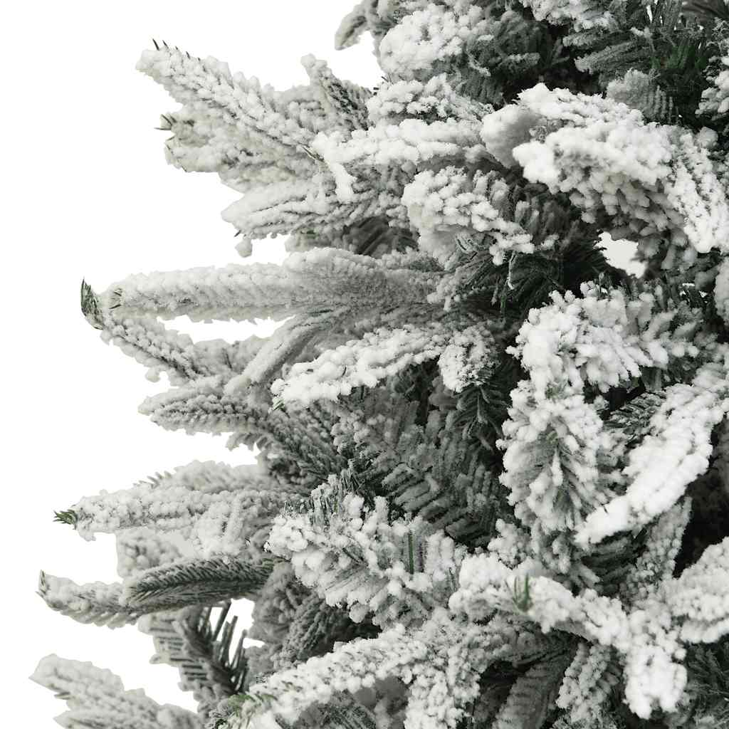 vidaXL Artificial Christmas Tree with Flocked Snow Green 180 cm PVC&PE