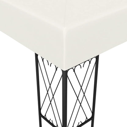 3070328 vidaXL Gazebo with LED String Lights 3x4 m Cream Fabric (48007+315536)