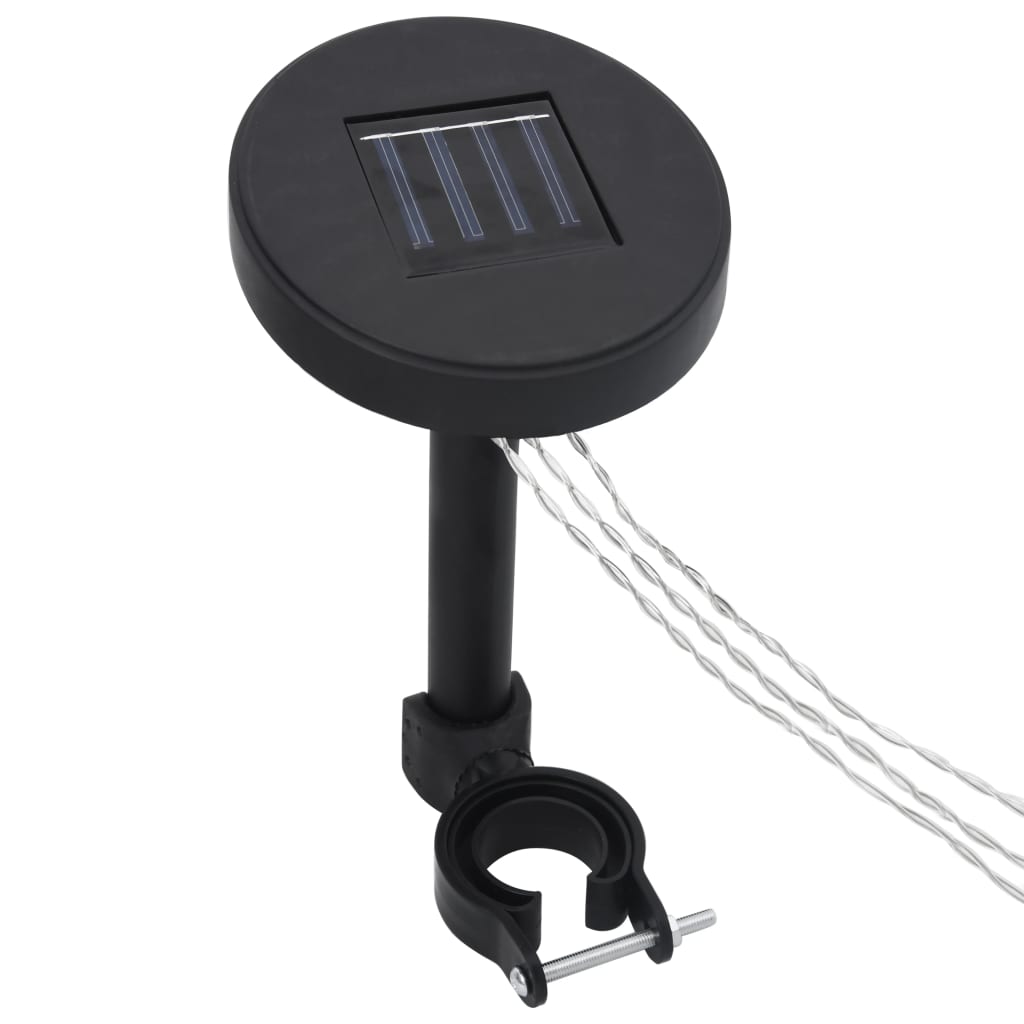 vidaXL Gazebo with Curtain&LED String Lights 3x3 m Anthracite