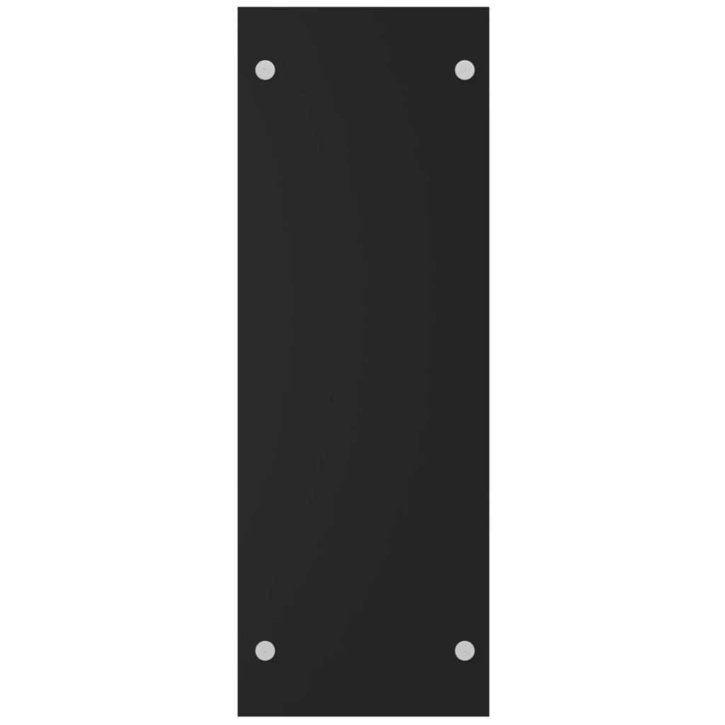 vidaXL Firewood Rack Black 40x35x100 cm Tempered Glass
