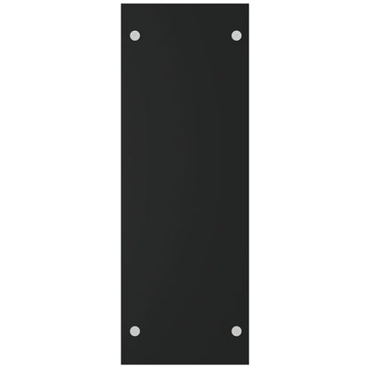 vidaXL Firewood Rack Black 40x35x100 cm Tempered Glass