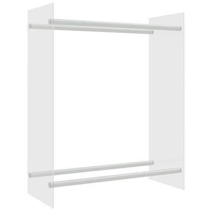 vidaXL Firewood Rack Transparent 80x35x100 cm Tempered Glass