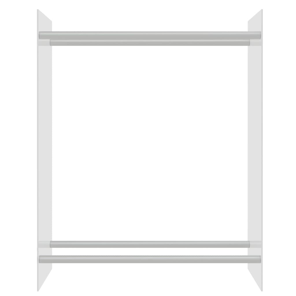 vidaXL Firewood Rack Transparent 80x35x100 cm Tempered Glass