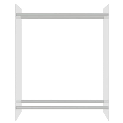 vidaXL Firewood Rack Transparent 80x35x100 cm Tempered Glass