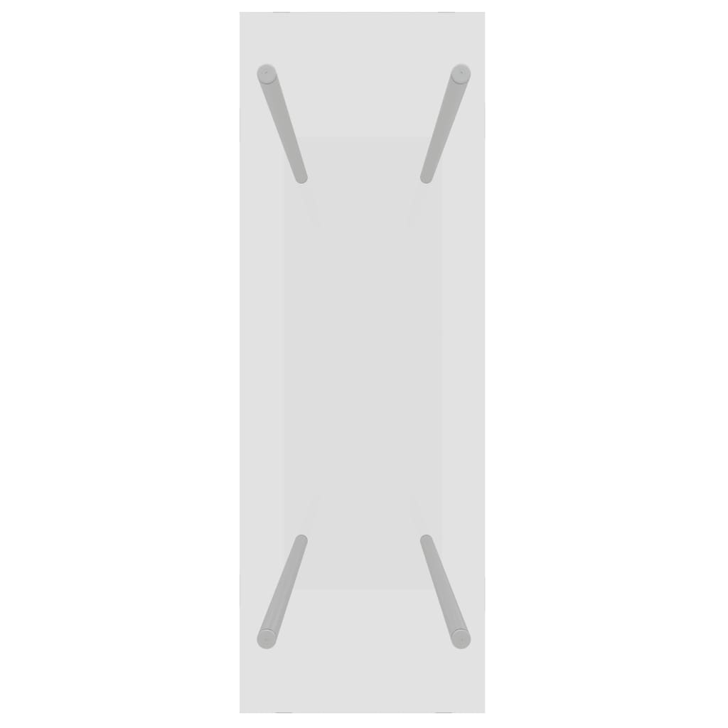 vidaXL Firewood Rack Transparent 80x35x100 cm Tempered Glass