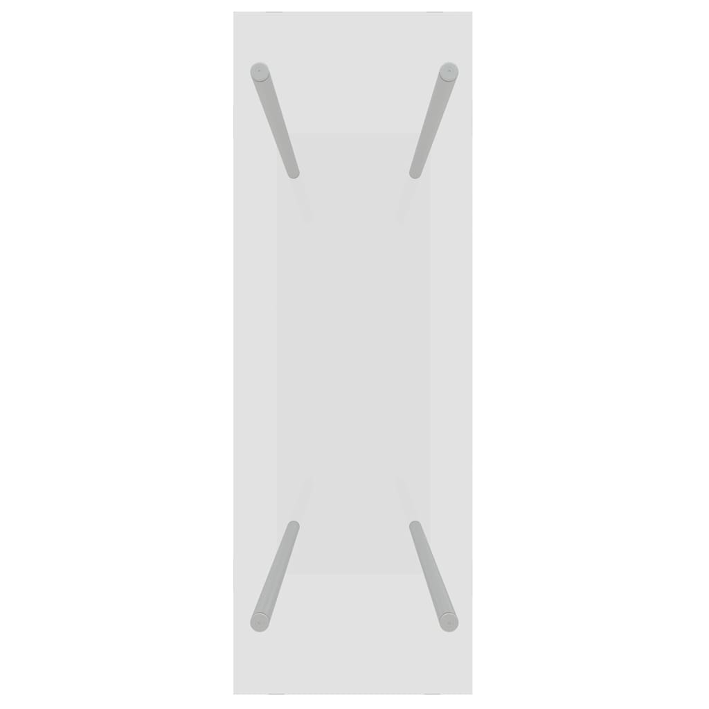 vidaXL Firewood Rack Transparent 80x35x100 cm Tempered Glass
