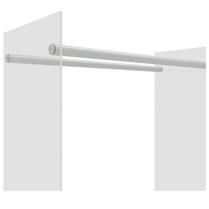 vidaXL Firewood Rack Transparent 80x35x100 cm Tempered Glass