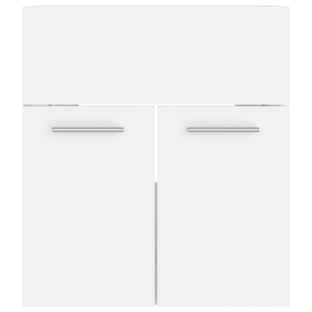 vidaXL Sink Cabinet With Basin | White | Engineered wood | Sink Cabinet