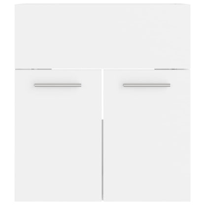 vidaXL Sink Cabinet With Basin | White | Engineered wood | Sink Cabinet