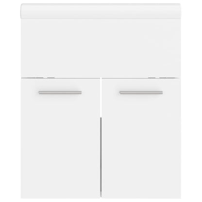 vidaXL Sink Cabinet With Basin | White | Engineered wood | Sink Cabinet