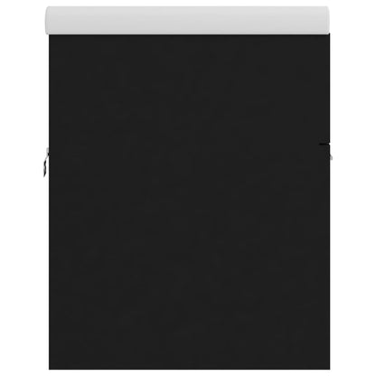 vidaXL Sink Cabinet with Built-in Basin Black Engineered Wood