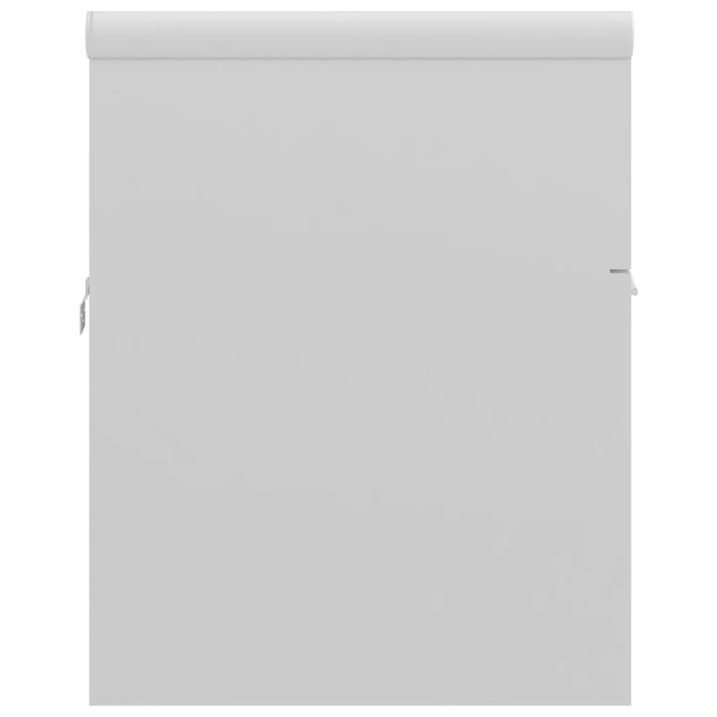 vidaXL Sink Cabinet with Built-in Basin High Gloss White Engineered Wood