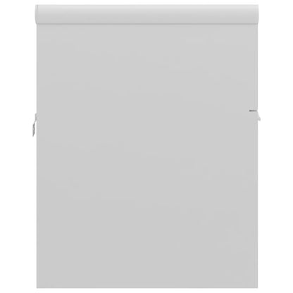 vidaXL Sink Cabinet with Built-in Basin High Gloss White Engineered Wood