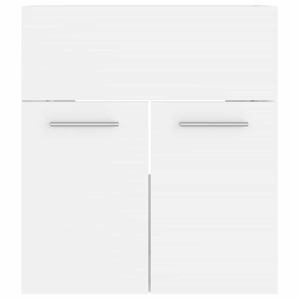 vidaXL Bathroom Furniture Set White Engineered Wood