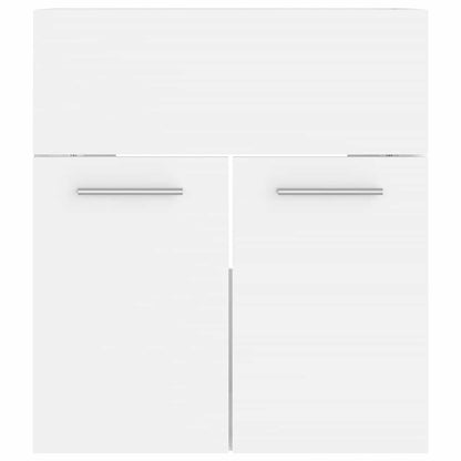 vidaXL Bathroom Furniture Set White Engineered Wood