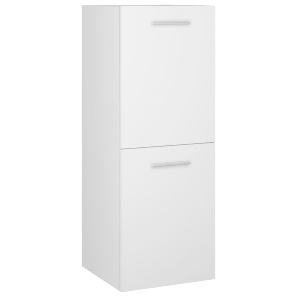 vidaXL Bathroom Furniture Set | White | Engineered wood | Compact
