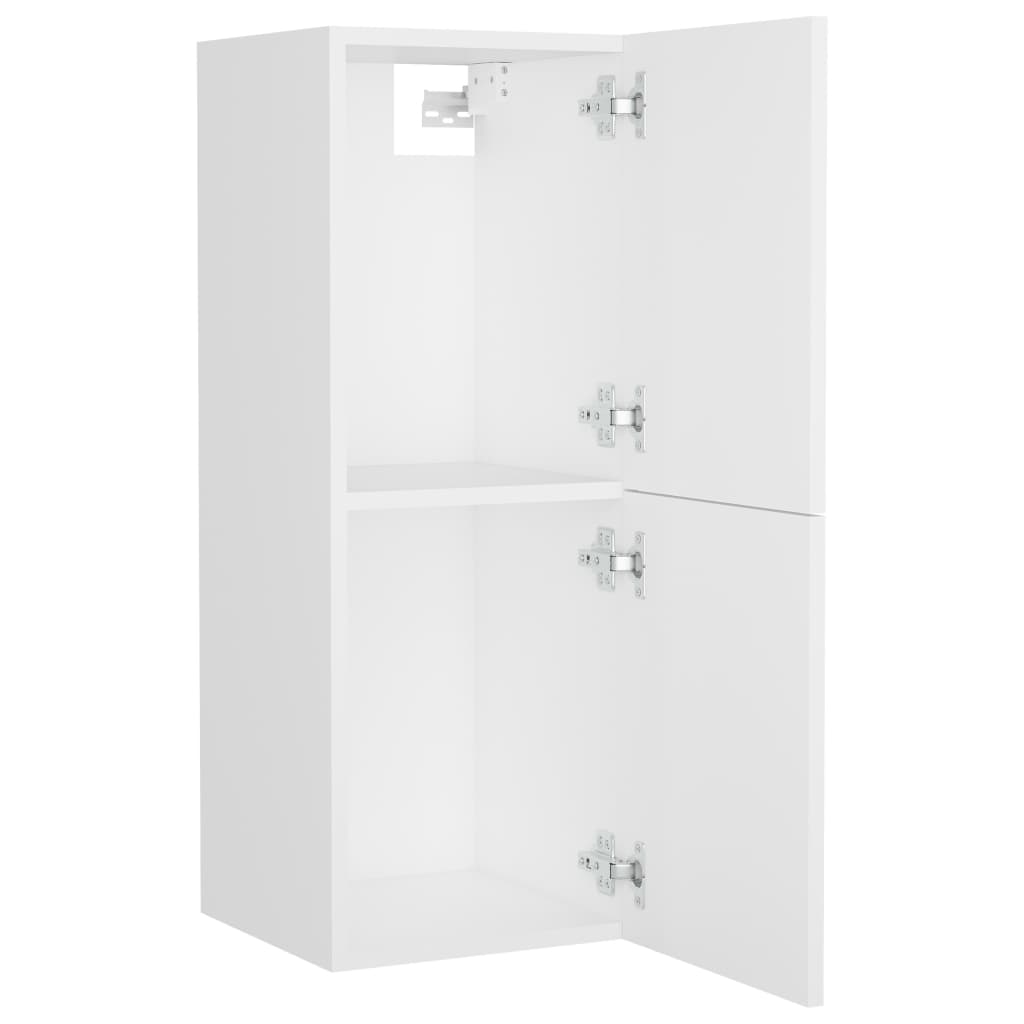 vidaXL Bathroom Furniture Set | White | Engineered wood | Compact