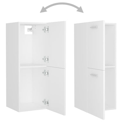 vidaXL Bathroom Furniture Set | White | Engineered wood | Compact