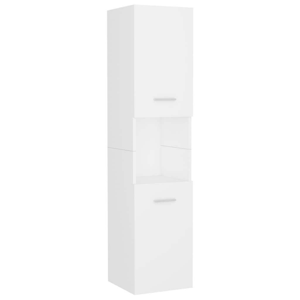 vidaXL Bathroom Furniture Set | White | Engineered wood | Compact
