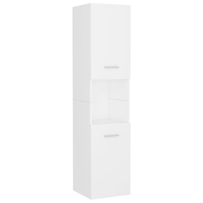 vidaXL Bathroom Furniture Set | White | Engineered wood | Compact